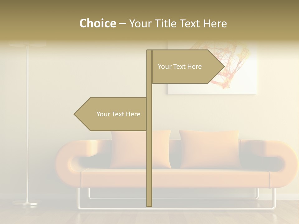 Orange Home Decorative PowerPoint Template