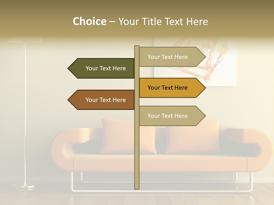 Orange Home Decorative PowerPoint Template