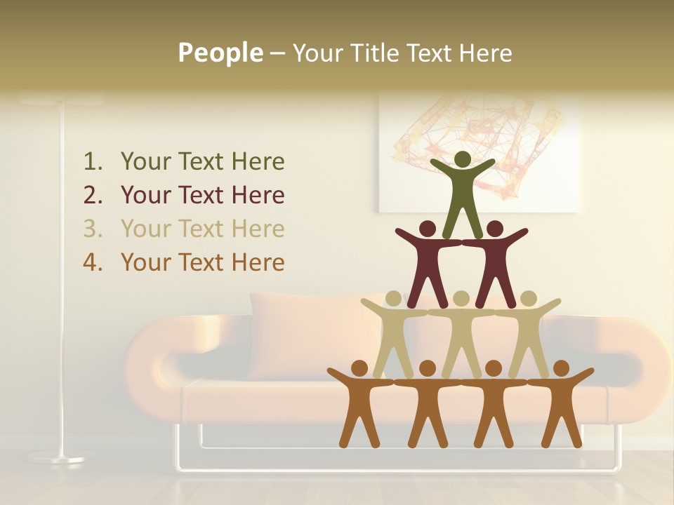 Orange Home Decorative PowerPoint Template