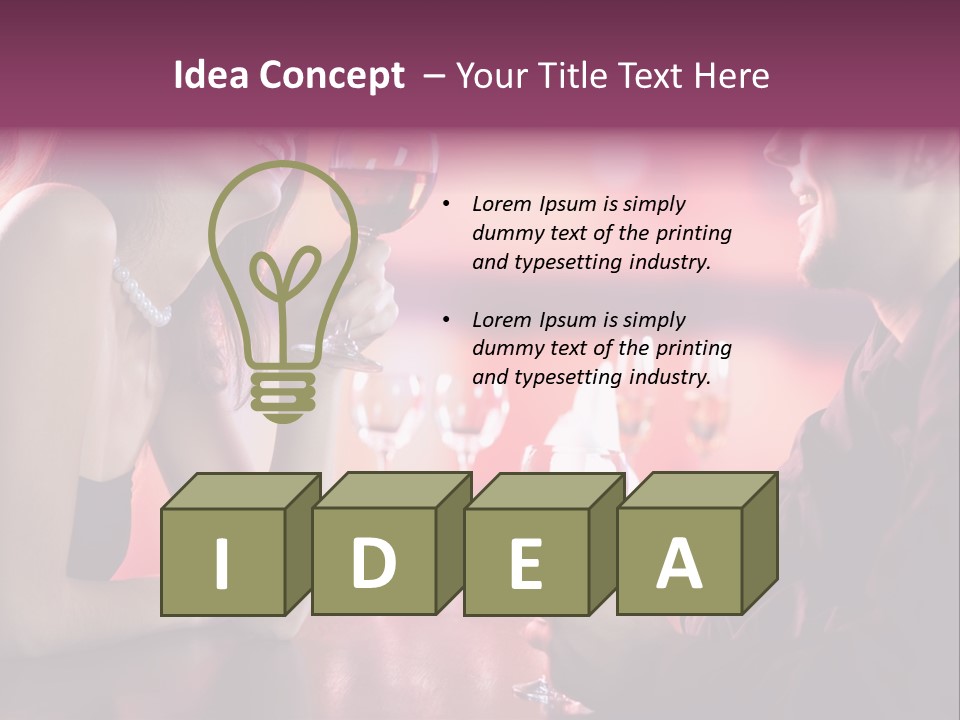 Dinner Cuisine Seeking PowerPoint Template