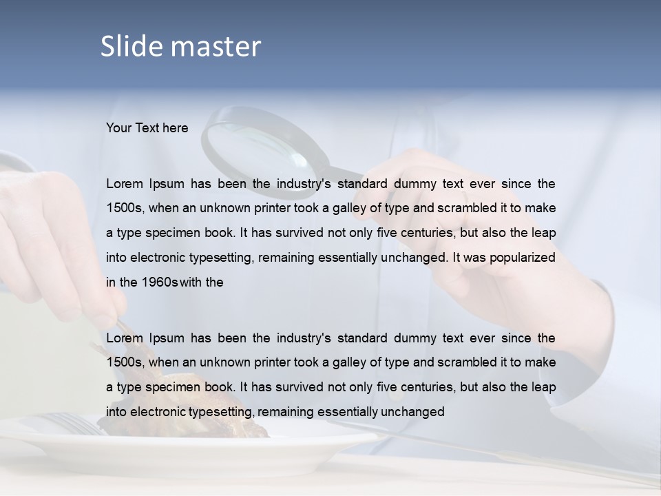 Dinner Cuisine Seeking PowerPoint Template