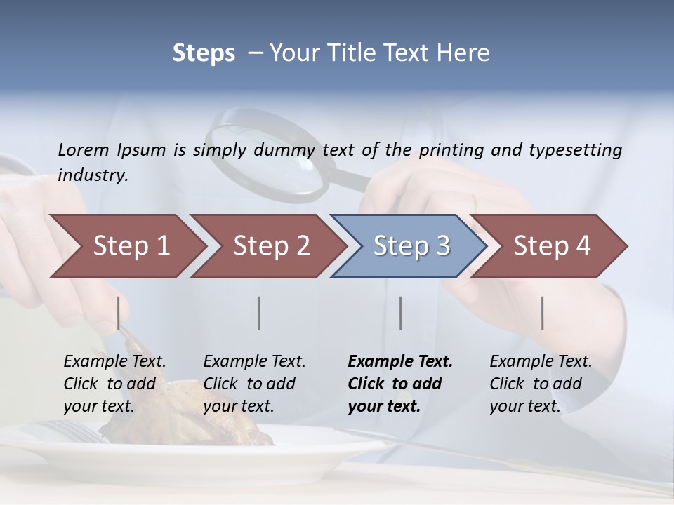 Dinner Cuisine Seeking PowerPoint Template