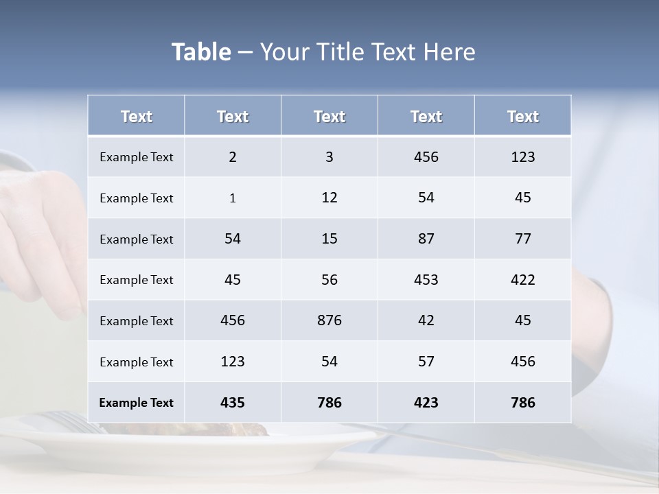 Dinner Cuisine Seeking PowerPoint Template