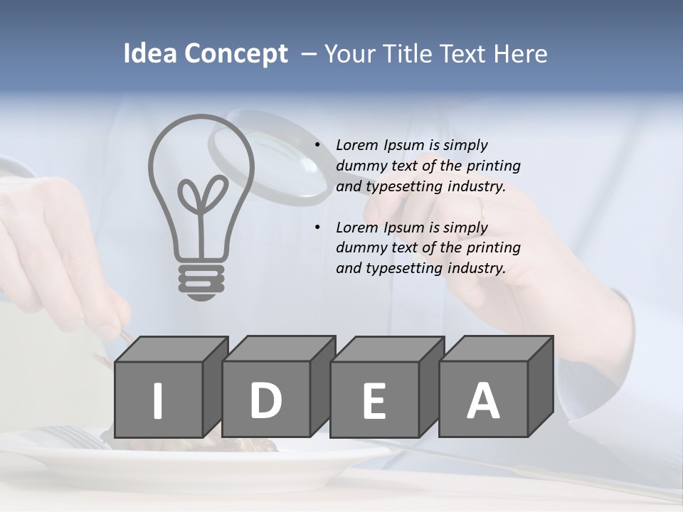 Dinner Cuisine Seeking PowerPoint Template