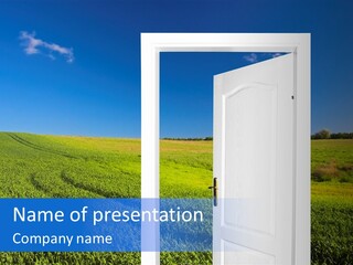 Spring Exit Landscape PowerPoint Template