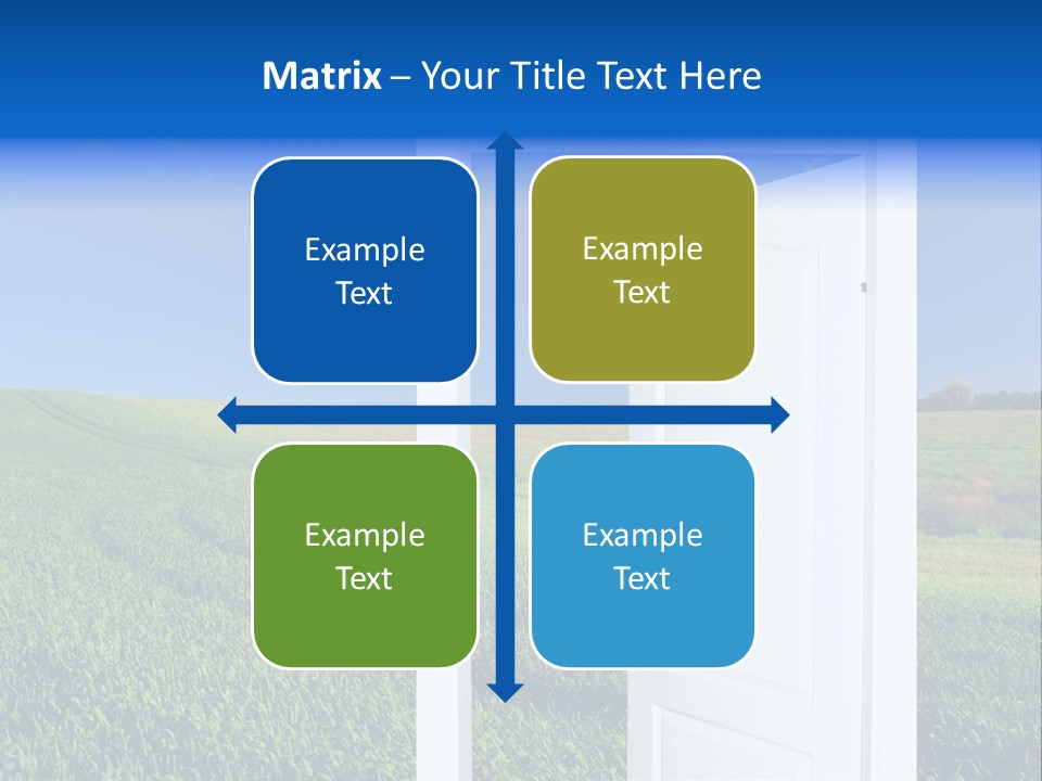 Spring Exit Landscape PowerPoint Template