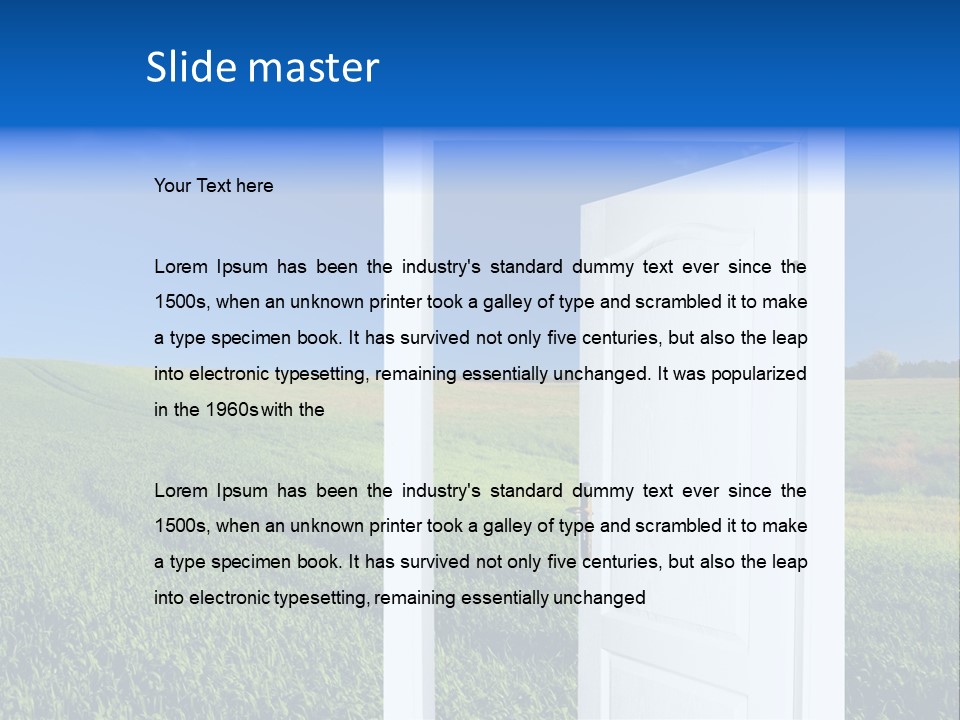 Spring Exit Landscape PowerPoint Template