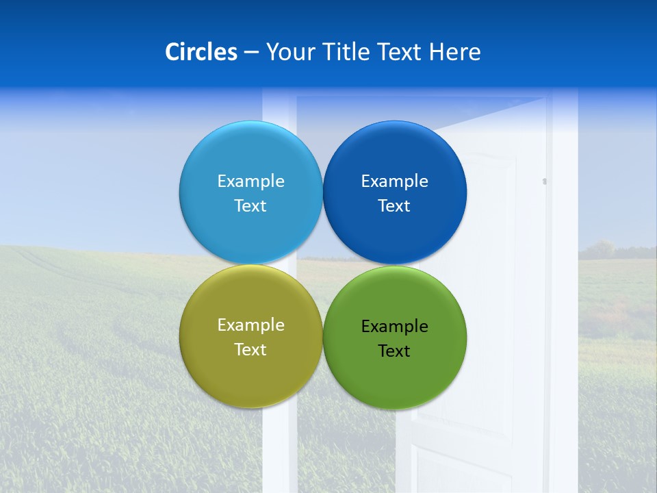 Spring Exit Landscape PowerPoint Template