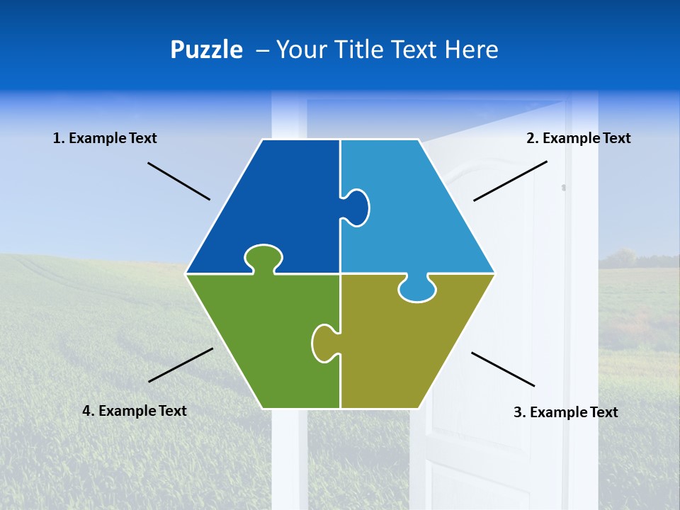 Spring Exit Landscape PowerPoint Template