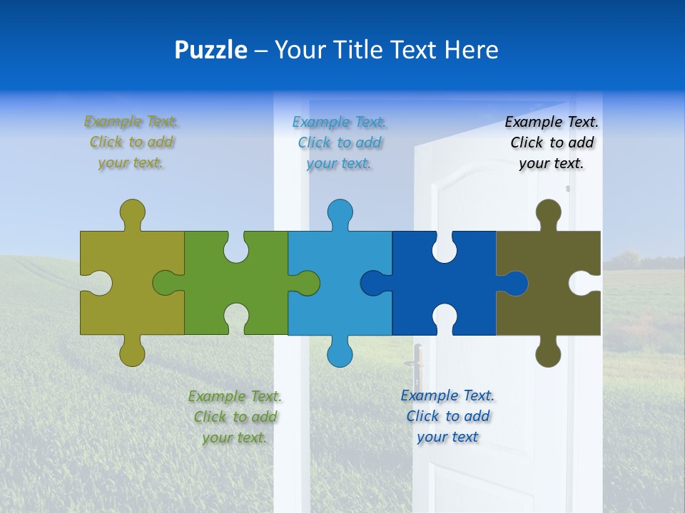 Spring Exit Landscape PowerPoint Template