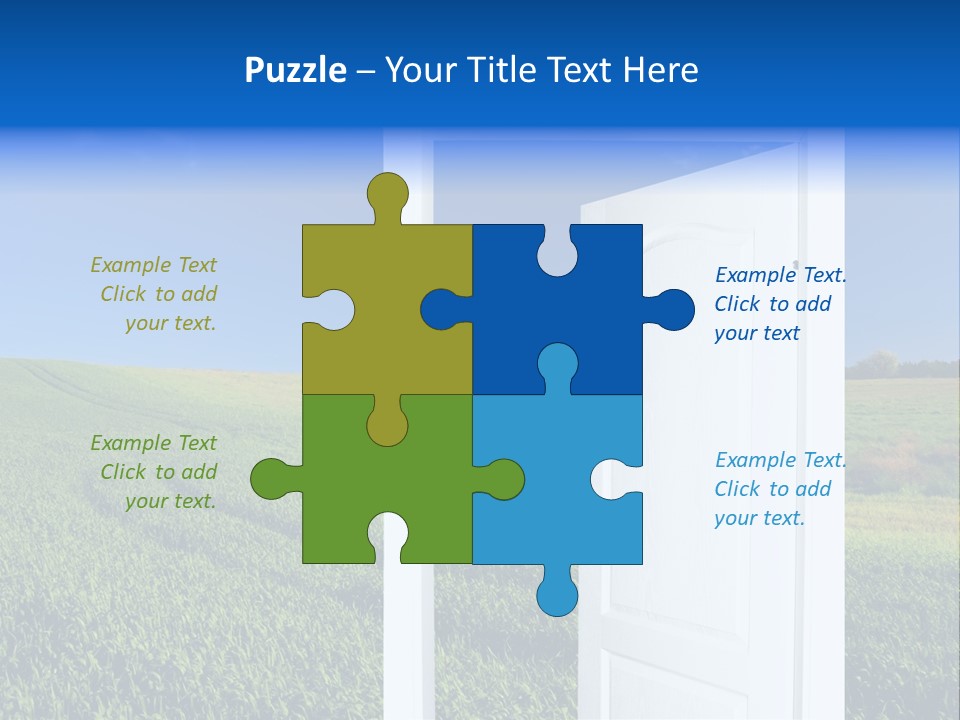 Spring Exit Landscape PowerPoint Template