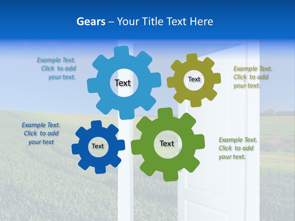 Spring Exit Landscape PowerPoint Template