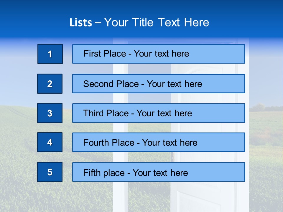 Spring Exit Landscape PowerPoint Template
