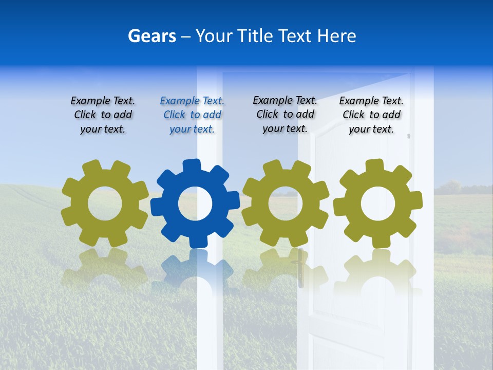 Spring Exit Landscape PowerPoint Template