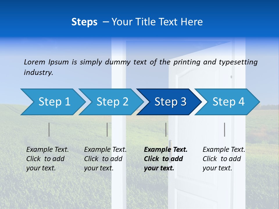 Spring Exit Landscape PowerPoint Template