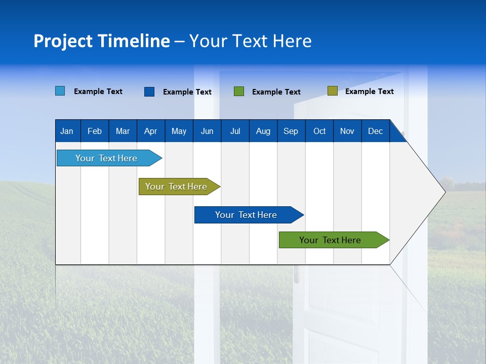Spring Exit Landscape PowerPoint Template