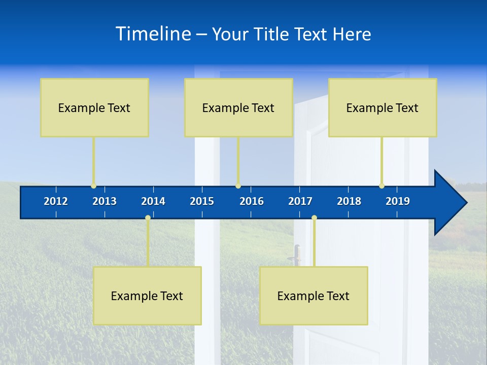Spring Exit Landscape PowerPoint Template