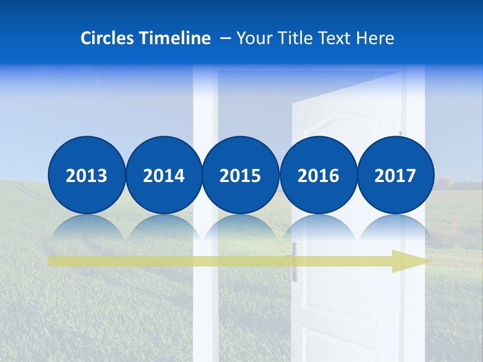 Spring Exit Landscape PowerPoint Template