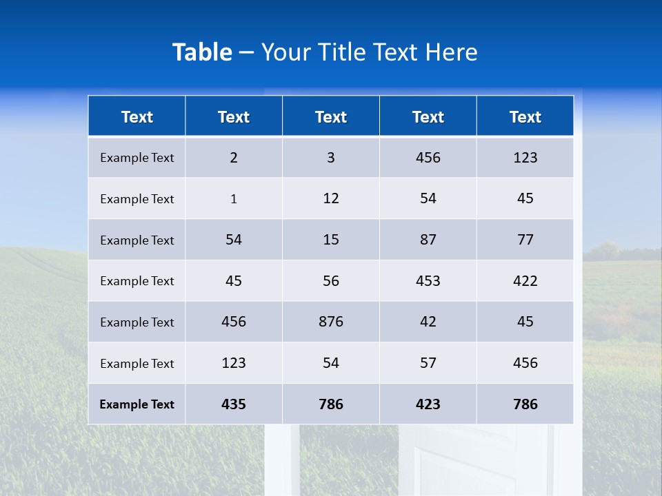 Spring Exit Landscape PowerPoint Template
