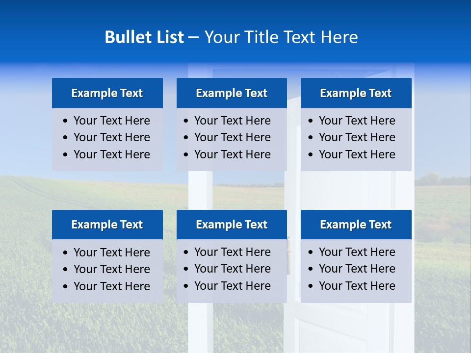 Spring Exit Landscape PowerPoint Template