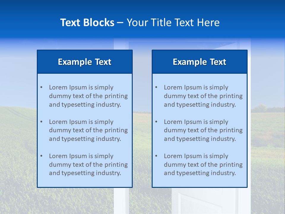Spring Exit Landscape PowerPoint Template