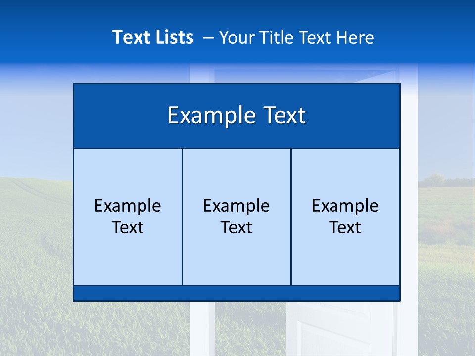Spring Exit Landscape PowerPoint Template