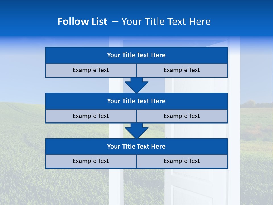 Spring Exit Landscape PowerPoint Template