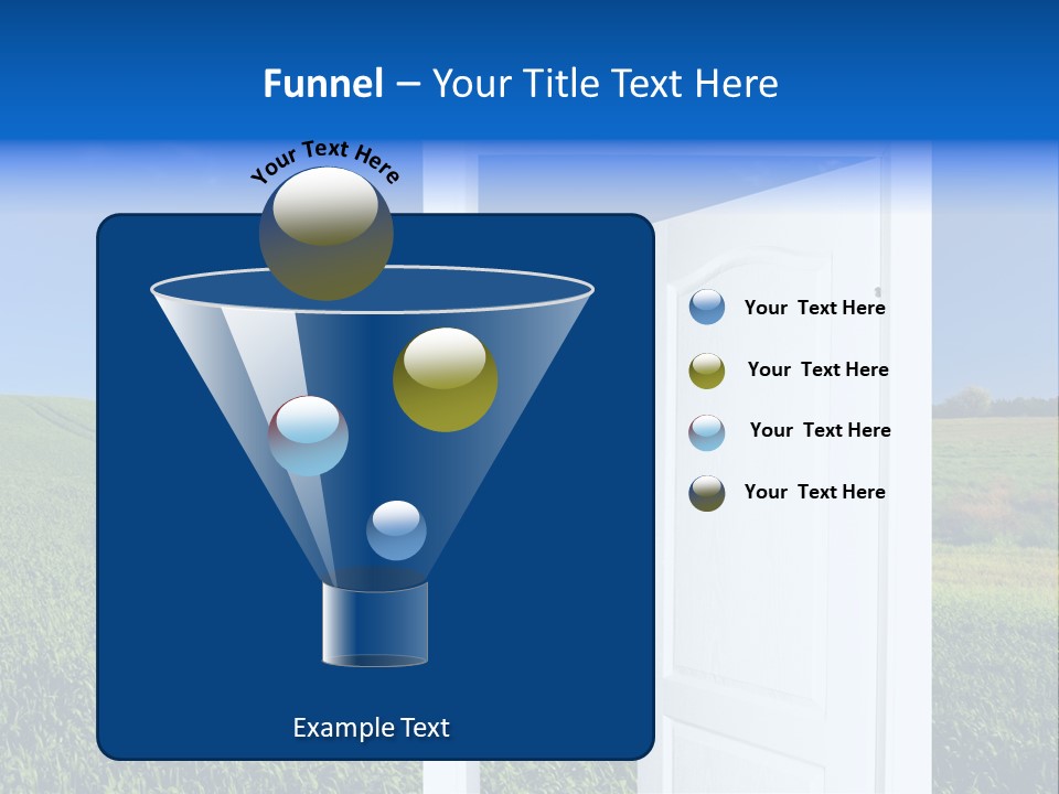 Spring Exit Landscape PowerPoint Template