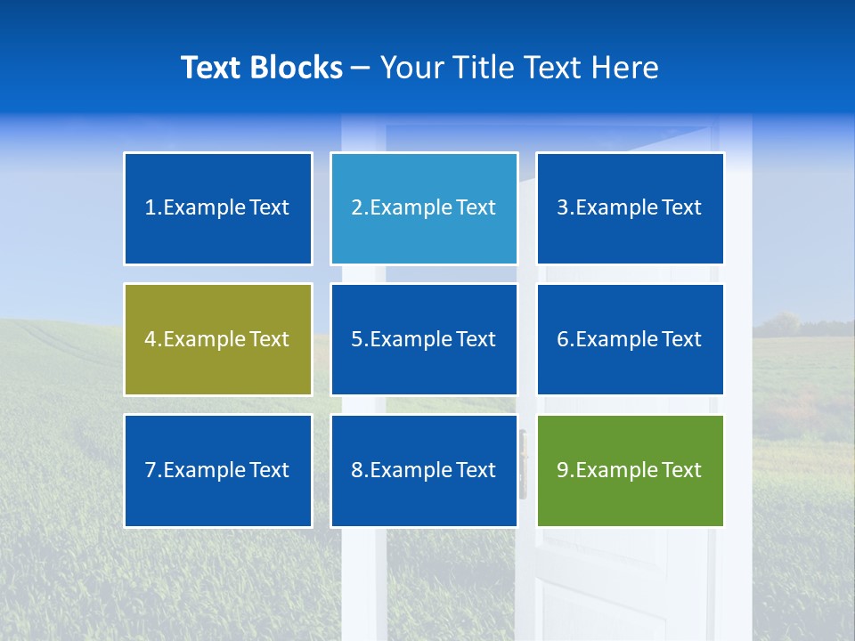 Spring Exit Landscape PowerPoint Template