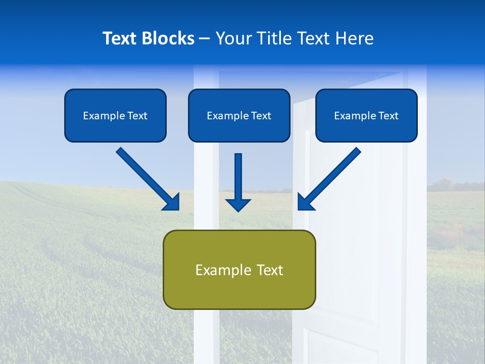 Spring Exit Landscape PowerPoint Template