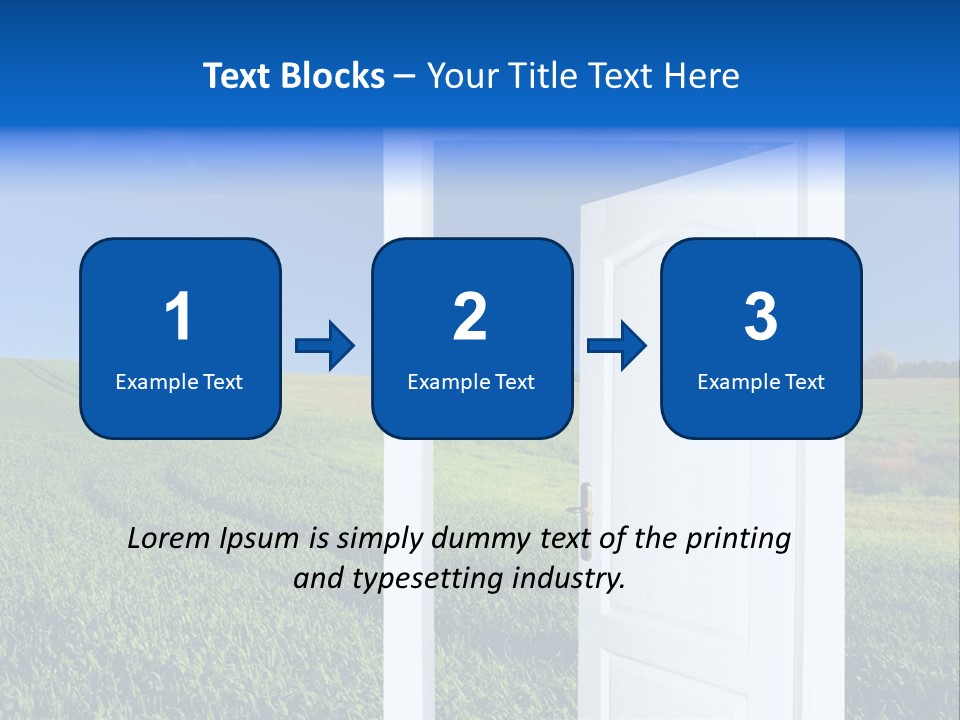 Spring Exit Landscape PowerPoint Template
