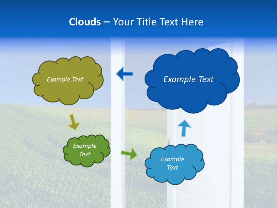 Spring Exit Landscape PowerPoint Template