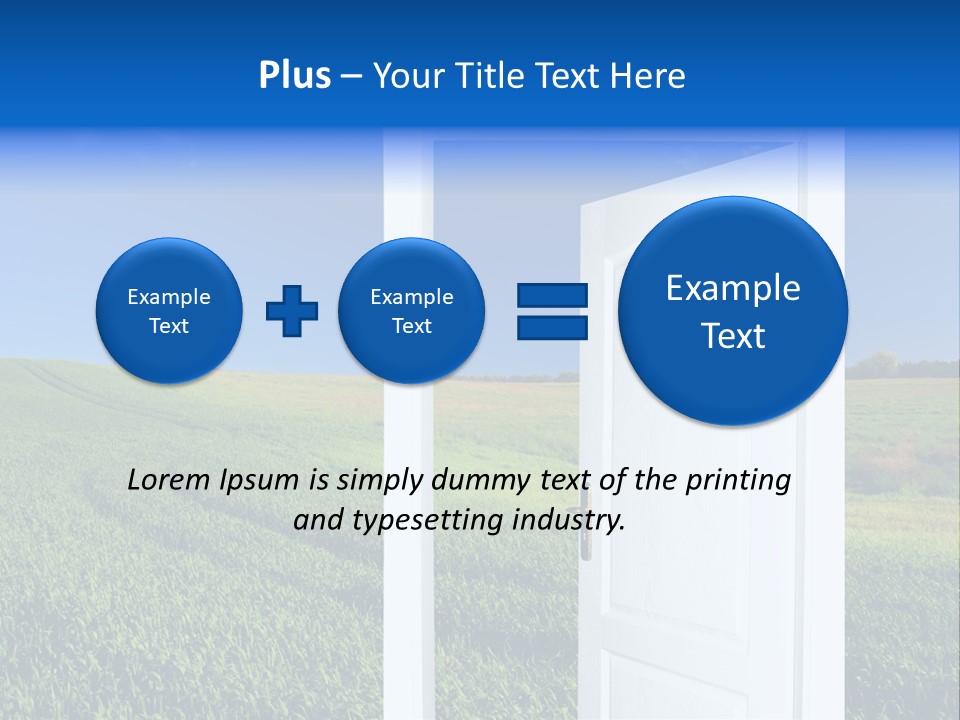 Spring Exit Landscape PowerPoint Template