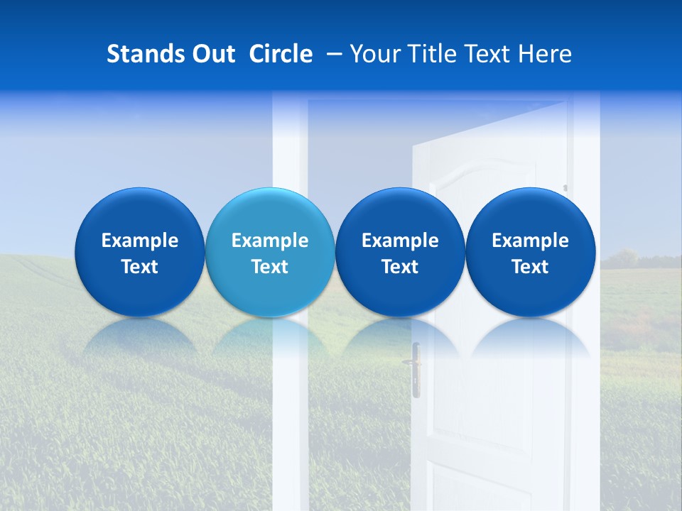 Spring Exit Landscape PowerPoint Template
