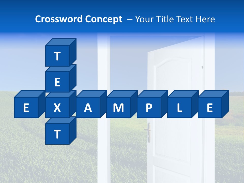 Spring Exit Landscape PowerPoint Template