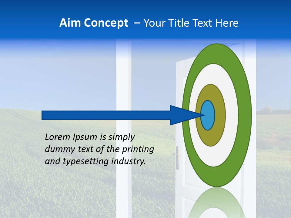 Spring Exit Landscape PowerPoint Template