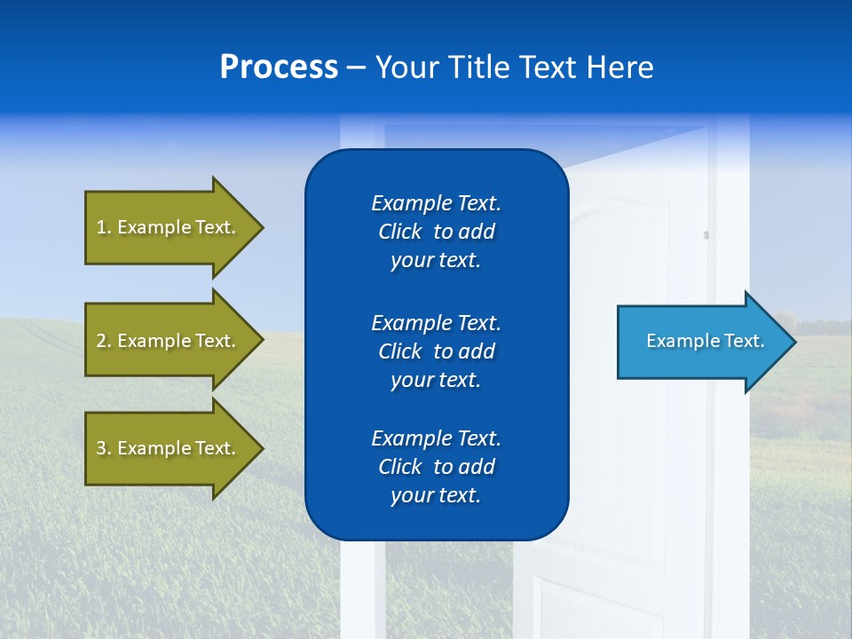 Spring Exit Landscape PowerPoint Template