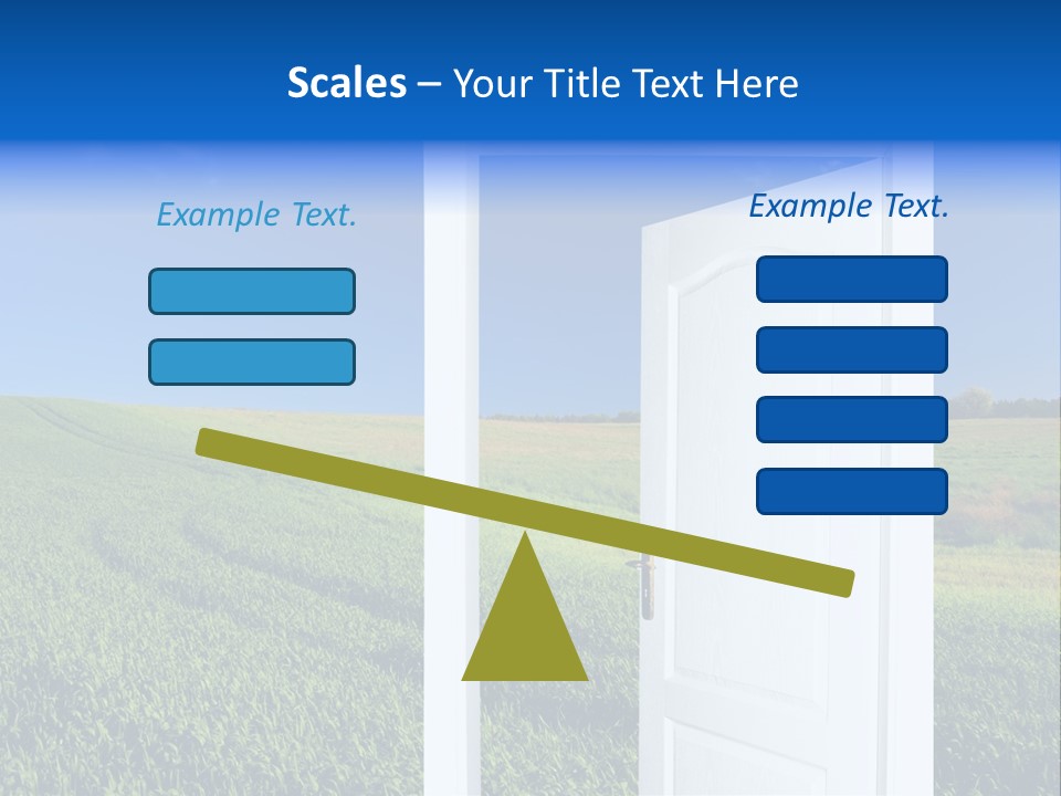 Spring Exit Landscape PowerPoint Template