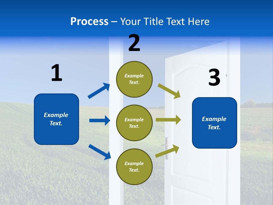 Spring Exit Landscape PowerPoint Template