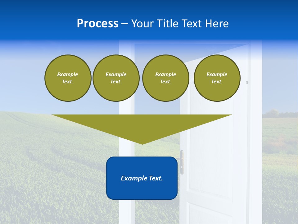 Spring Exit Landscape PowerPoint Template