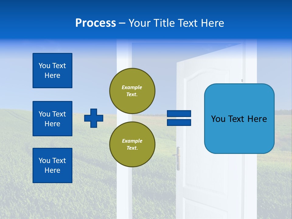 Spring Exit Landscape PowerPoint Template