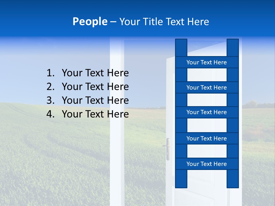 Spring Exit Landscape PowerPoint Template