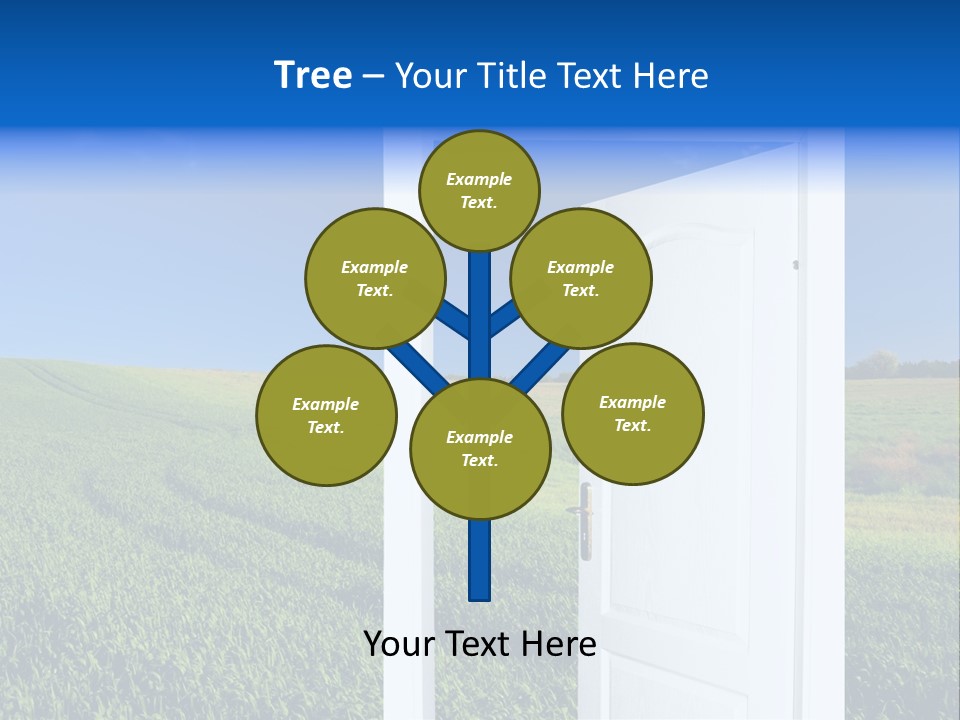 Spring Exit Landscape PowerPoint Template