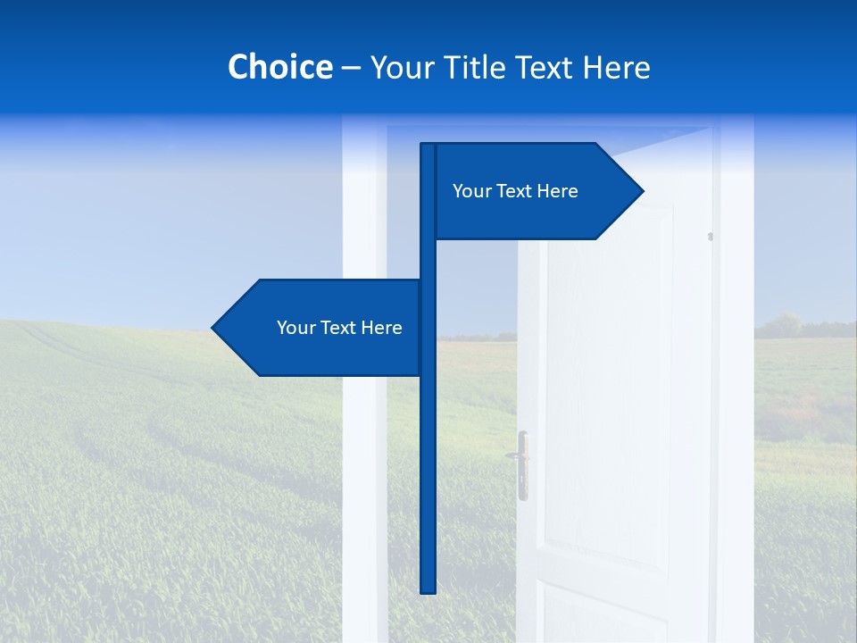 Spring Exit Landscape PowerPoint Template