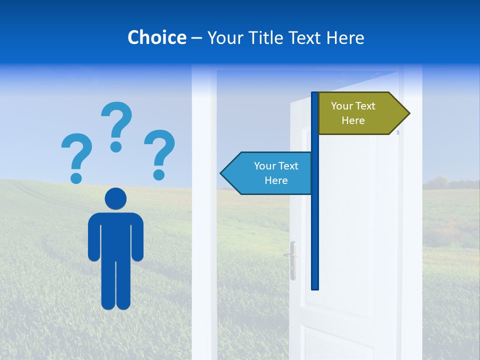 Spring Exit Landscape PowerPoint Template