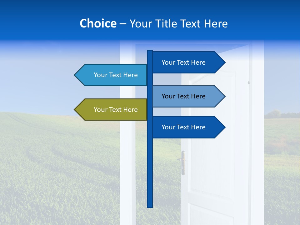 Spring Exit Landscape PowerPoint Template