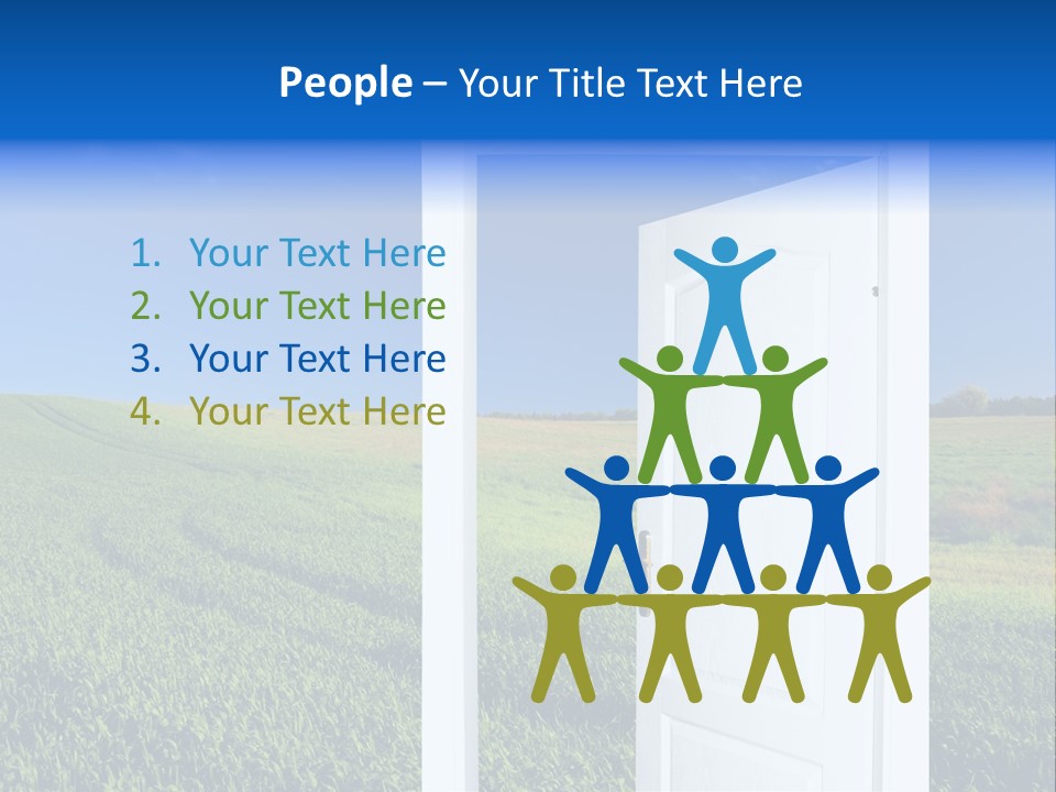 Spring Exit Landscape PowerPoint Template