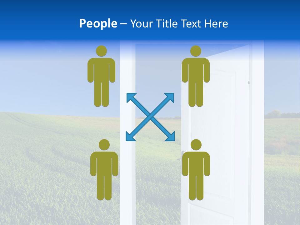 Spring Exit Landscape PowerPoint Template