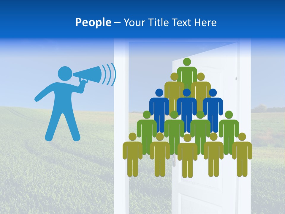 Spring Exit Landscape PowerPoint Template