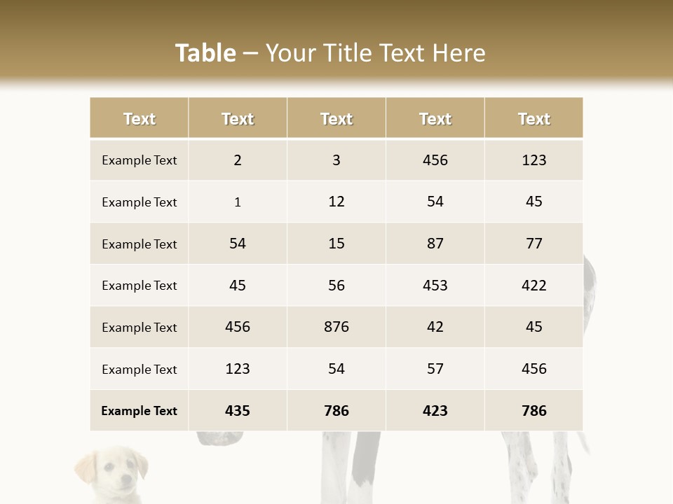 Large Domestic Mammal PowerPoint Template
